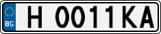 License plate of Bulgaria, Cars