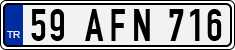 License plate of Turkey, Regular plates