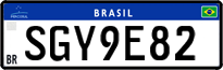 License plate of Brazil, Private owners (Mercosul)