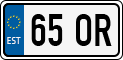 License plate of Estonia, Motorcycles