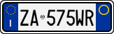 License plate of Italy, Cars (1994 year series)