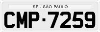 License plate of Brazil, Private owners (1990)