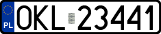 License plates of Poland, Regular car plates