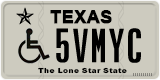 Texas, Vehicles for disabled persons (1ABCD)