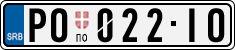 License plate of Serbia, Cars