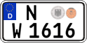 German license plate, Regular plates
