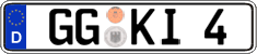 German license plate, Regular plates