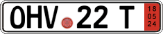 German license plate, Export transit plates
