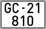 License plates of Spain, 1900 year series