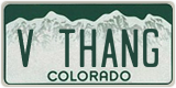 Colorado, Vanity Plates
