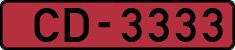 License plate of Latvia, Diplomatic