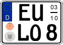 German license plate, Seasonal plates