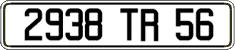 French license plate, FNI