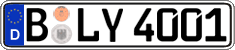 German license plate, Regular plates