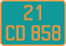 French license plate, Diplomatic