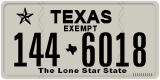 Texas, Exempt (123-4567)