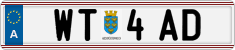 License plate of Austria, Regular plates