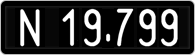 License plate of Austria, 1947 year system