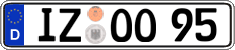 German license plate, Regular plates