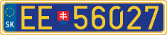 License plate of Slovakia, Diplomatic