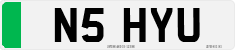 License plate of the United Kingdom, 1983 year system