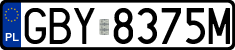 License plates of Poland, Regular car plates