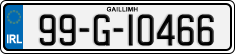 License plate of Ireland, Regular plates