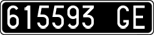 License plate of Italy, Cars (1927 year series)