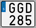 License plate of Sweden, Regular plates