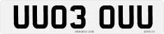 License plate of the United Kingdom, 2001 year system