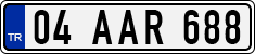 License plate of Turkey, Regular plates