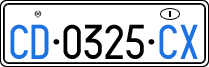 License plate of Italy, Diplomatic