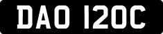 License plate of the United Kingdom, 1963 year system