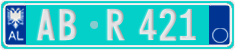 License plate of Albania, Trailers (2011)
