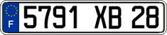French license plate, FNI