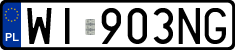 License plates of Poland, Regular car plates