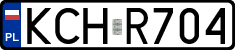 License plates of Poland, Regular car plates