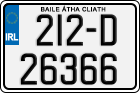 License plate of Ireland, Regular plates