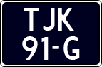 License plate of the Netherlands, Agricultural vehicles