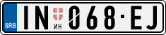 License plate of Serbia, Cars