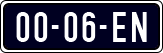 License plate of the Netherlands, Cars