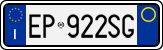 License plate of Italy, Cars (1994 year series)