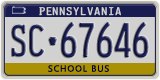 Pennsylvania, Specialty plates (AB-123XX)