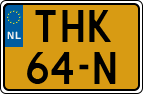 License plate of the Netherlands, Agricultural vehicles