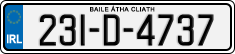 License plate of Ireland, Regular plates