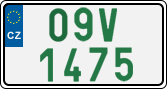 License plate of the Czech Republic, Oldtimers (2001)