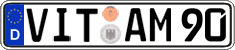 German license plate, Regular plates