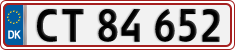 License plate of Denmark, Regular plates