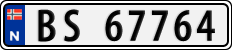 License plate of Norway, Cars