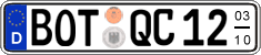 German license plate, Seasonal plates